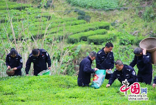 常德石門交警:警民同勞動(dòng) 扶貧暖人心