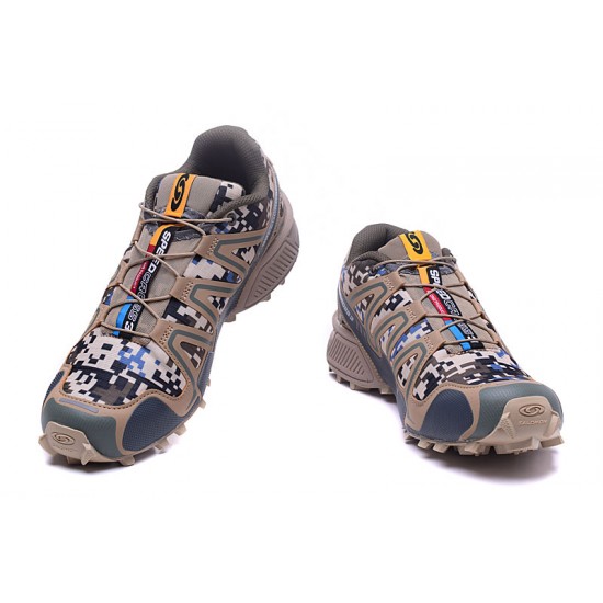 Salomon Speedcross 3 CS Trail Running Shoes In Army Brown For Men