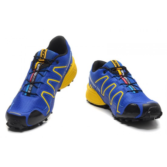 Salomon Speedcross 3 CS Trail Running Blue Yellow For Men