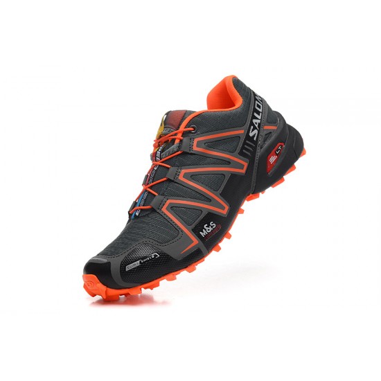 Salomon Speedcross 3 CS Trail Running Deep Gray Orange For Men