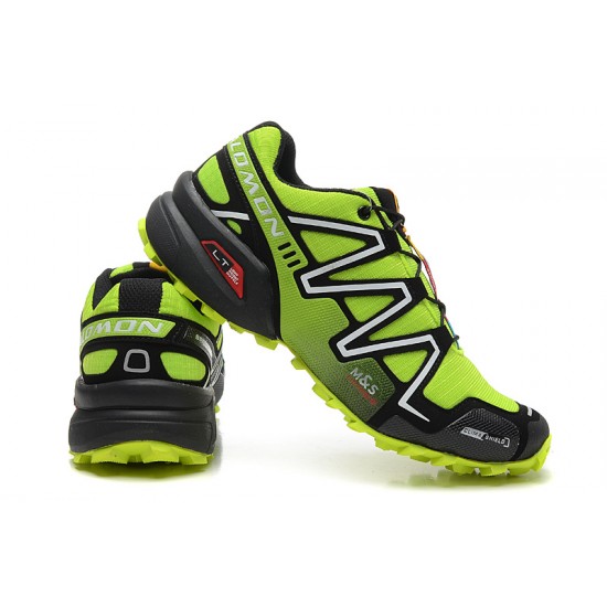 Salomon Speedcross 3 CS Trail Running Fluorescent Green Silver For Men
