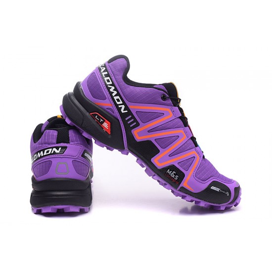Salomon Speedcross 3 CS Trail Running Purple Orange For Women