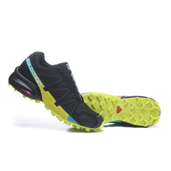 Salomon Speedcross 4 Trail Running Black Fluorescent Green For Men