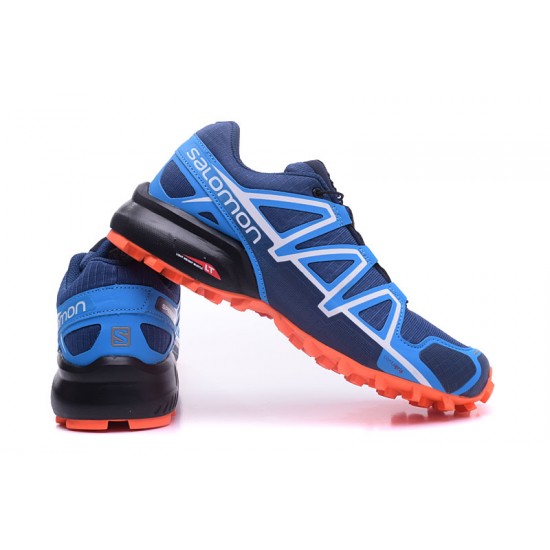 Salomon Speedcross 4 Trail Running Blue Orange For Men