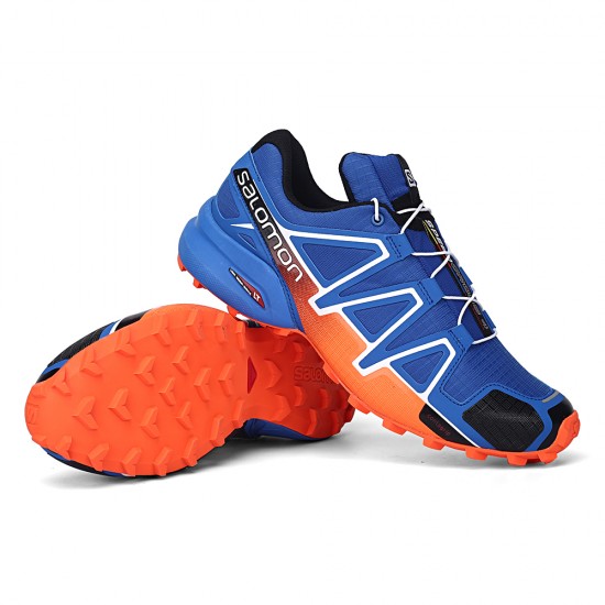 Salomon Speedcross 4 Trail Running Orange Blue For Men