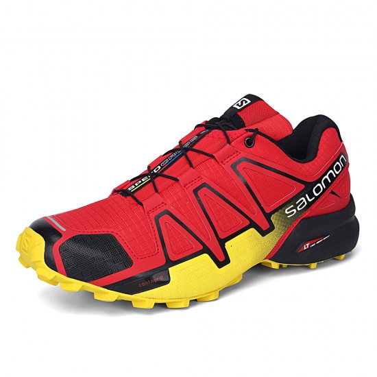 Salomon Speedcross 4 Trail Running Red Yellow For Men
