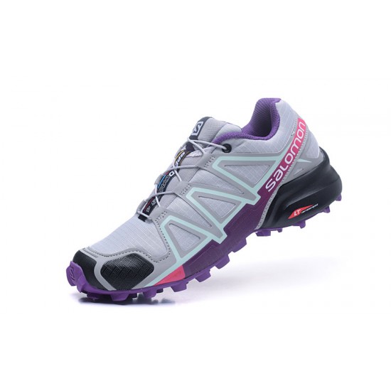 Salomon Speedcross 4 Trail Running Grey Purple For Women