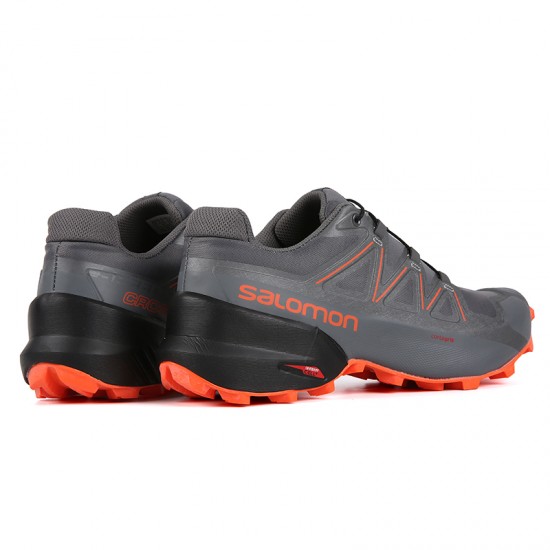 Salomon Speedcross 5 GTX Trail Running Orange Gray For Men
