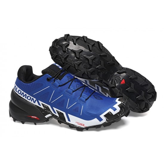 Salomon Speedcross 6 Trail Running Shoes Blue White For Men