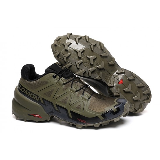 Salomon Speedcross 6 Trail Running Shoes Gray Black For Men