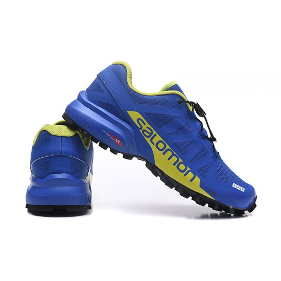 Salomon Speedcross Pro 2 Trail Running Blue Yellow For Men