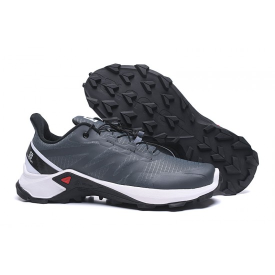 Salomon Supercross Trail Running Shoes Gray For Men