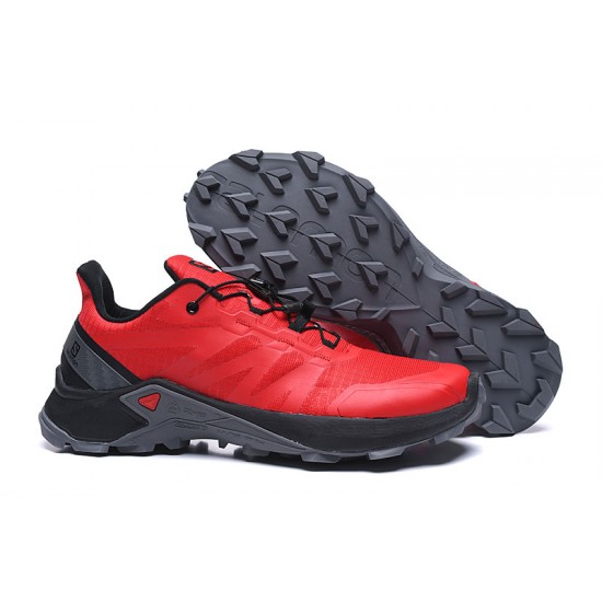 Salomon Supercross Trail Running Shoes Red For Men
