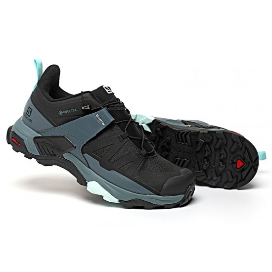 Salomon X Ultra 4 Gore-Tex Hiking Shoes In Black Blue For Men