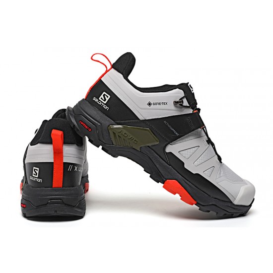 Salomon X Ultra 4 Gore-Tex Hiking Shoes In Gray Black For Men