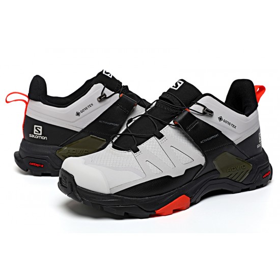 Salomon X Ultra 4 Gore-Tex Hiking Shoes In Gray Black For Men