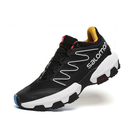 Salomon XA Pro Street Sneakers In Black White Yellow For Men
