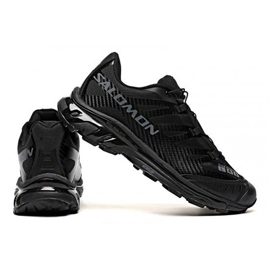 Salomon XT-4 Advanced Unisex Sportstyle Shoes In Full Black For Men