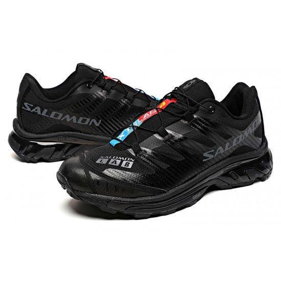 Salomon XT-4 Advanced Unisex Sportstyle Shoes In Full Black For Men