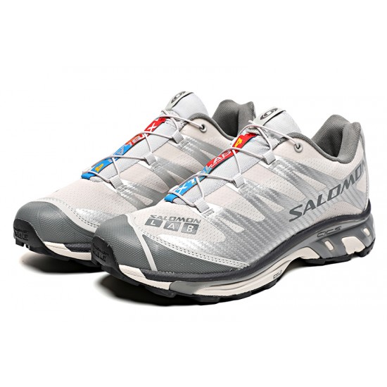 Salomon XT-4 Advanced Unisex Sportstyle Shoes In Silver Gray For Men