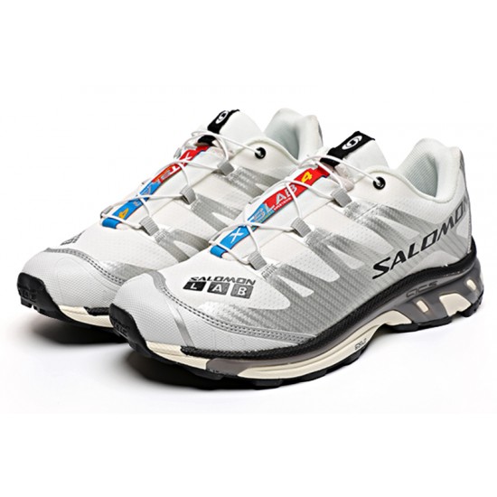 Salomon XT-4 Advanced Unisex Sportstyle Shoes In Silver White For Men
