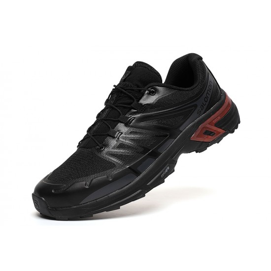 Salomon XT-Wings 2 Unisex Sportstyle Shoes In Black Red For Men