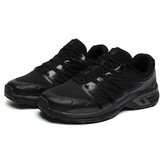 Salomon XT-Wings 2 Unisex Sportstyle Shoes In Full Black For Men